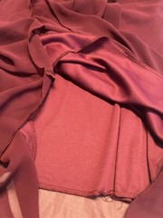 Vintage Fredrick’s Of Hollywood Maroon Maxi Dress Glamour Jersey Y2K Size 8