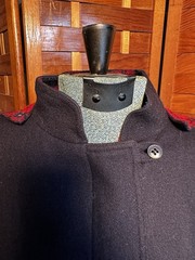 Vintage Charles Klein Wool Cape Plaid Lined Made in Sri Lanka
