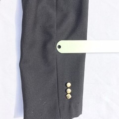 VTG Vincenti Women’s M Black Wool Satin Blend Blazer Jacket Coat HTF 60 70s Mod