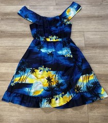 Vintage Helena’s Hawaiian Women’s Midi Dress XL Hawaii Luau Beach Vacation Party