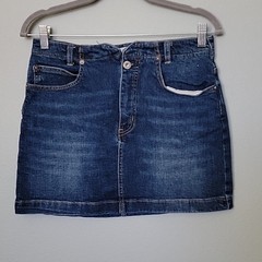We the Free She’s all that notch mini denim skirt size 29 Y2K 90’s Country