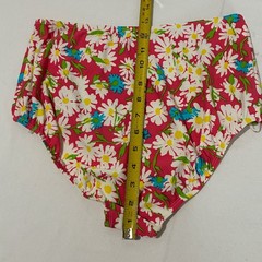 Y2K Sea Waves Tankini Swimsuit Womens 14 Retro Daisy Floral Cottagecore VTG USA