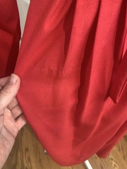 Vintage 90’s EJM Petites Women’s Red Dress with Velvet Collar Sz 12P