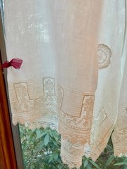 Antique Edwardian Cotton Bloomers c.1905–1915 | Filet Lace Ribbon Hem | L