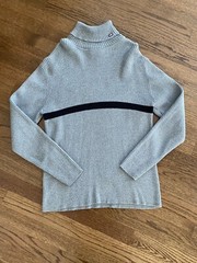 Vintage Polo Jeans Co Ralph Lauren Sweater Women’s Large Gray Ribbed TurtleNeck