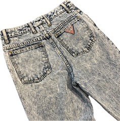 VTG Guess Jeans 26×25 (14) Georges Marciano High Waist Acid Wash Ankle Zip 90s