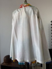 60s Mod Psychedelic Pop Art Print A-Line Swing Coat/ Statement Jacket/Mini Dress
