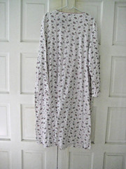 Vintage SEARS Long Cotton CHRISTMAS Gown /Granny Nightgown Size 2X