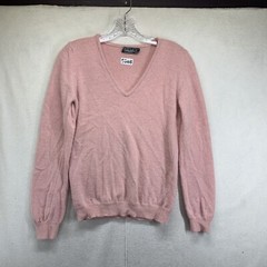 Vintage Argentina Woman’s Sweater Super Soft Light Pink Wool Cotton Small Holes