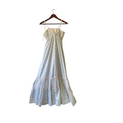 Vintage Jody T of California Floral Maxi Dress White Pink Cottagecore 70s xsmall