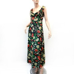 Vintage 70’s Corky Craig empire waist lined prairie floral maxi dress 5 Small