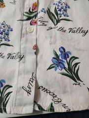 Vintage Women’s 80’s Venezia Floral Botanical Long Sleeve Shirt Size 14/16