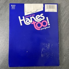 VTG 1986 Hanes Too! White Control Top Sandalfoot Pantyhose Style 137 Size C-D