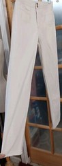 Vintage Jeans 70s N’est-Ce Pas? White Denim Chevron Sizer Back Super Rare 26X34