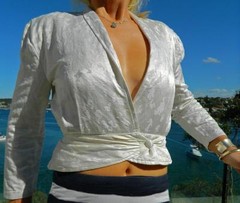 VINTAGE Climax 1970’s-80s Original Silk Cocktail Glamour Retro Jacket