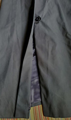 Wow! NOS Vintage 70s Maxi-Length Black Double Breasted Trench Rain Coat Fits 10