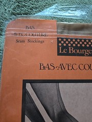 Le Bourget Bas Avec Couture Seam Stockings Made In France Sz 4 Large Zibeline…