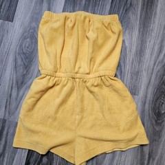 VTG 1970s Women’s Terry Cloth Romper By De Mura Japan Sunflower Yellow Large