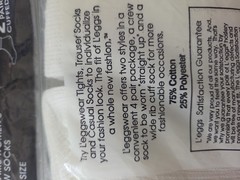 L’eggsWear Basic Sox 2 Cuffed & 2 Crew Socks, One Size, USA, Leggs Wear Sox