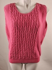 Folio By Fire Islander Women Sweater Vest Size 42 Barbie Vintage