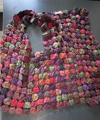 VTG RICO INTERNATIONAL Thailand Silk Yo-Yo-Vest Handmade 80s Multicolor One Size
