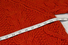 VTG Nieman Marcus Womens Wool Sweater Size M 60s Burnt Sienna Chunky Made Italy
