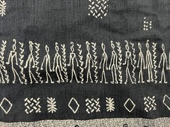 Vintage Maxi Dress 10 Tribal Hieroglyphics Egyptian Boho First Option Aztec USA