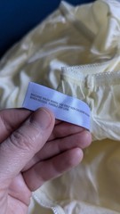 NOS 100% Nylon Underscore Panties Brief Sz 9 NWOT Granny New JCPenney Yellow Htf