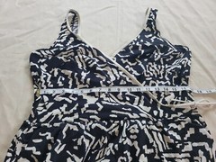 Vintage Robby Len Lane Bryant One Piece Swimsuit Dress Skirt Womens Size L/XL