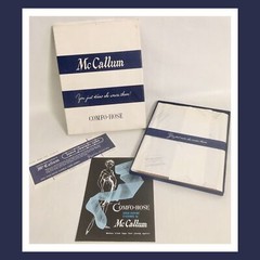 Vtg McCallum COMFO-HOSE Stockings – CHAMPAGNE EX LONG 10 ½-11-11 ½” XL – IN BOX