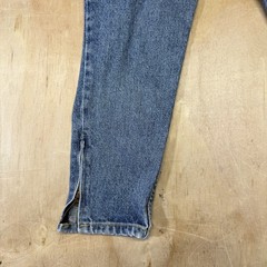 Vintage Guess Jeans Women 29 Blue Denim High Waist Zipper Ankle Made in USA