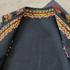 Vintage Ukrainian Ethnic Folk Kiptar Embroidered Wool Vest Women’s Medium