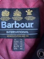 Barbour International Ladies Navy Jacket UK14 EU40 Heritage Utility Jacket