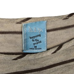 VTG y2k stripped slouchy short sleeve batwing top / MD / 2000 loungewear preppy