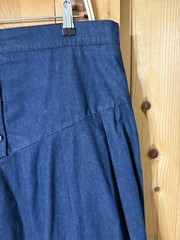 VTG 90s Dark Jean COTTAGECORE PRARIE Cowgirl Skirt NWOT Waist 36” Sz 16 XL