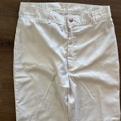 Vintage PIZZAZZ Pants High Waist 70s 80s White Made In USA 30×30