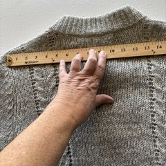 Vintage LeRoy Sweater Long Cardigan Mohair Blend Gray *S/M SEE MEASUREMENTS.