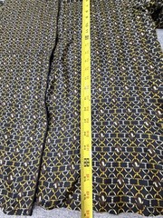 Vintage Studio Silk by Jordan 100% Silk ChainPrintBlouse XL Hidden Buttons Retro