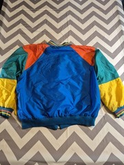 Vintage Bay Club 80s Coat Sz? Color Block Warm Up Jacket Windbreaker Boxy Fit