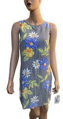 Vintage Y2K 90s Tank Dress DAISIES & GINGHAM Size Small
