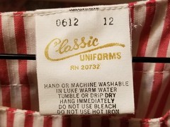 Vintage Candy Striper Classic Uniform Size 12