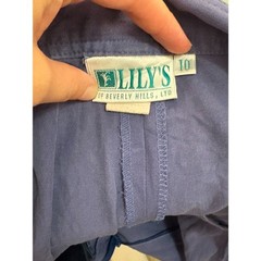Blue High-Waisted Pleated Trousers Size 10 80s 90s Vtg Small