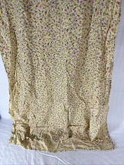 Vintage 80s Carol Anderson Yellow Floral TOP AND DRESS Made in USA NEW XL 2i