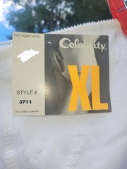2 Vtg Lovable Co Celebrity Size XL Pinup Sissy Granny Panty Brief Shiny White
