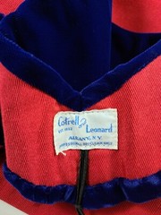 Vintage Cotrell Leonard Doctorate Graduation Cape Gown PHD Cloak Red White Blue