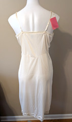 Vintage Bayonne Women’s Full Cream Color Slip w/Matching Lace Size: 38 NWT