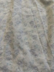 Vtg Just for Women Blue Floral Sheer Lace Nightgown Cottagecore Sleepwear 80’s