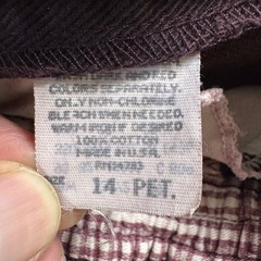 Lee Side Elastic Pants Womens 14 Petite Purple Vintage High Rise Tapered NWT