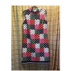 I. Magnin & Co. Multicolor Polka Dot Shift Dress Regular Size
