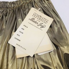 Vintage Skirt Mister Jay Fashions Int Double Jersey Foil Printed Womens M